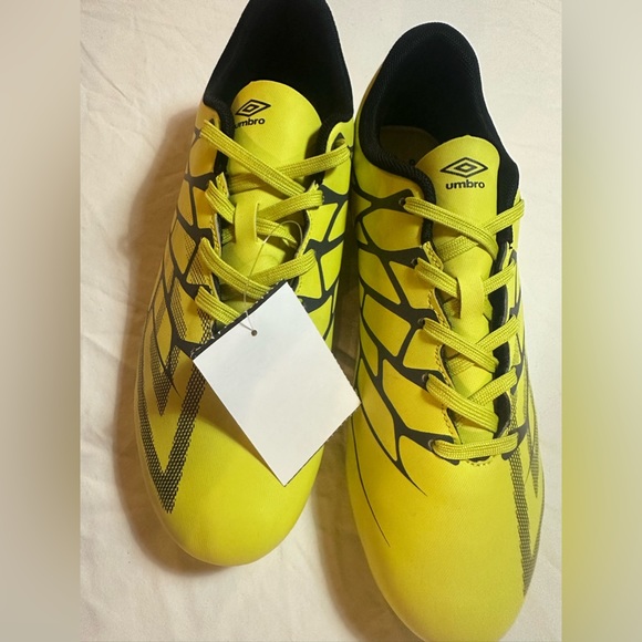 YELLOW UMBRO VELOCITA ALCHEMIST LEAGUE FG MEN'S SOCCER CLEATS - Picture 7 of 11